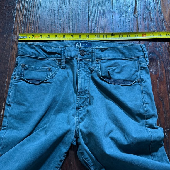 GAP Pants Mens 32x32 Green Gapflex Stretch Classic Slim Straight Soft Wear - Picture 4 of 12